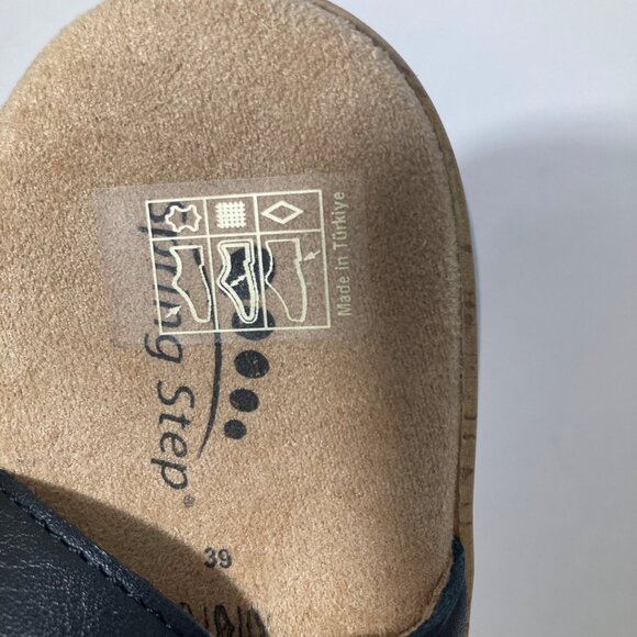 Womens Spring Step Abarah Leather Sandals Black 39 8/8.5 NWOT - Picture 7 of 11